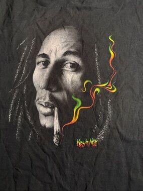 Black Graphic Short Sleeve Tee with Colorful Smoke Print